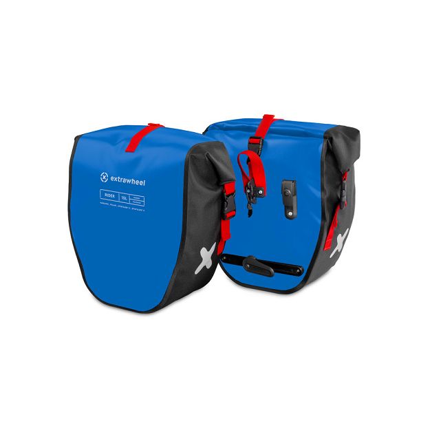 Sacoches vélo Extrawheel Rider Blue-Black 30L