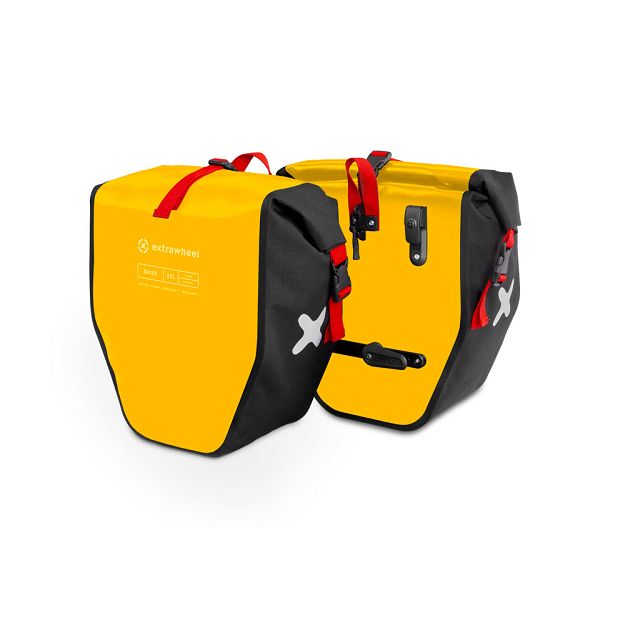 Sacoches vélo Extrawheel Biker Yellow-Black 50L
