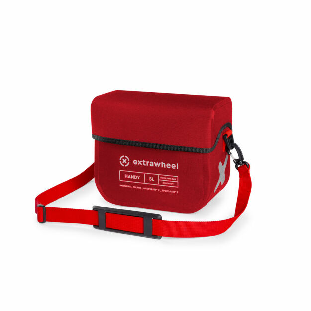 Extrawheel Sacoche de guidon Handy Premium Red 5L Cordura