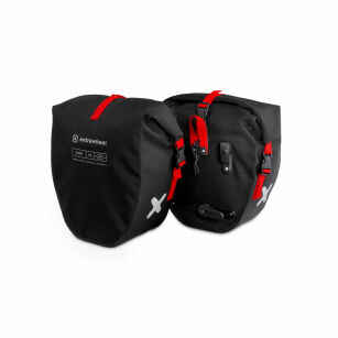 Extrawheel Sacoches de vélo universelles Rider Premium Black 30L Cordura