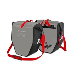 Extrawheel Sacoches de vélo Biker PRO Grey-Black 50L