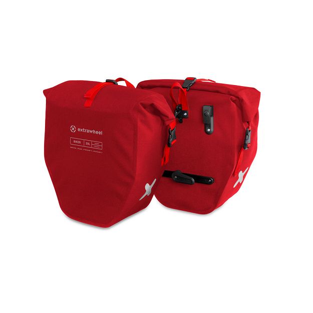 Sacoches vélo Extrawheel Biker Premium Red 50L